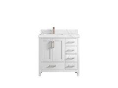Malibu 36 in. W x 22 in. D Left Offset Sink Bathroom Vanity - photo 17