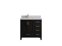 Malibu 36 in. W x 22 in. D Left Offset Sink Bathroom Vanity - photo 33