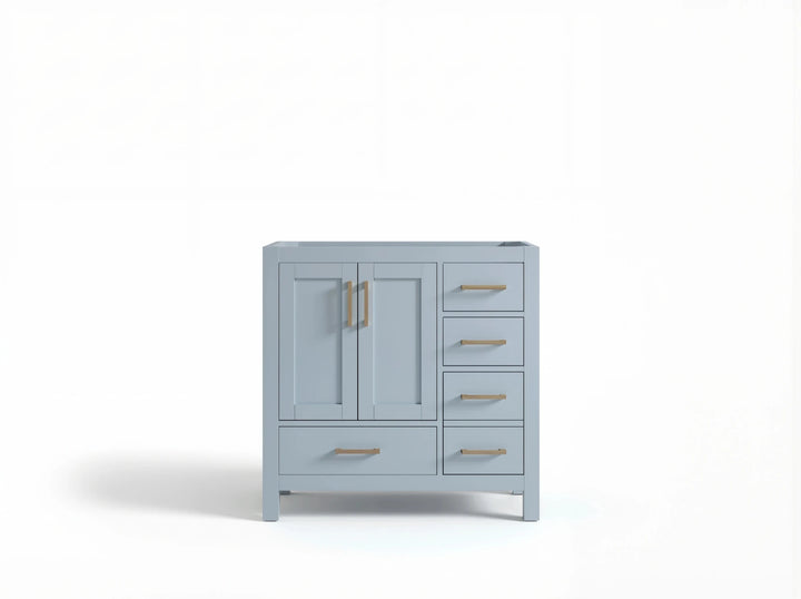 Malibu 36 in. W x 22 in. D Left Offset Sink Bathroom Vanity - photo 27