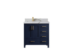 Malibu 36 in. W x 22 in. D Left Offset Sink Bathroom Vanity - photo 15