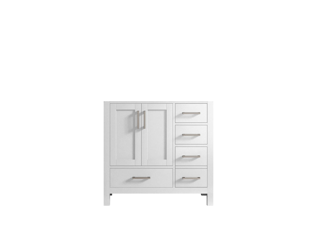 Malibu 36 in. W x 22 in. D Left Offset Sink Bathroom Vanity - Willow Bath and Vanity
