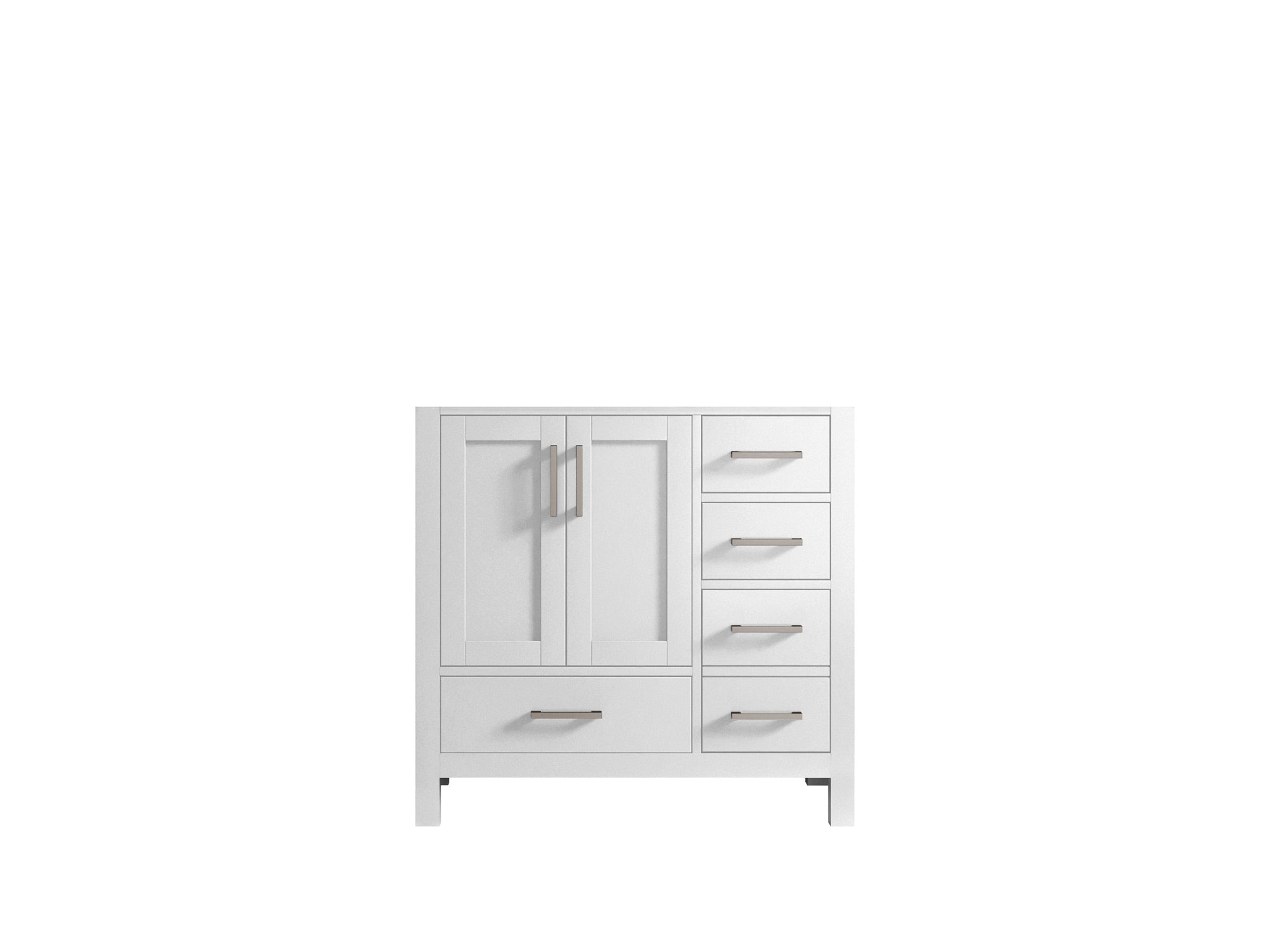 Malibu 36 in. W x 22 in. D Left Offset Sink Bathroom Vanity - Willow Bath and Vanity