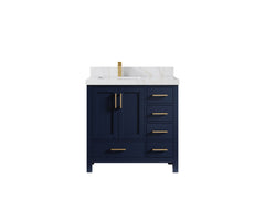 Malibu 36 in. W x 22 in. D Left Offset Sink Bathroom Vanity - photo 23