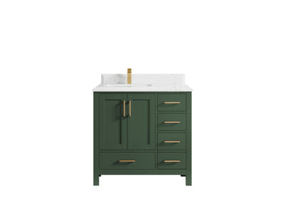Malibu 36 in. W x 22 in. D Left Offset Sink Bathroom Vanity - Willow Bath and Vanity
