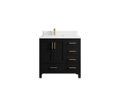 Malibu 36 in. W x 22 in. D Left Offset Sink Bathroom Vanity - photo 27