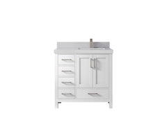 Malibu 36 in. W x 22 in. D Right Offset Sink Bathroom Vanity - photo 1