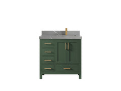 Malibu 36 in. W x 22 in. D Right Offset Sink Bathroom Vanity - photo 35