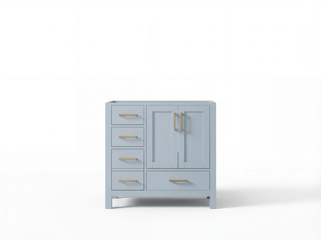 Malibu 36 in. W x 22 in. D with Center Sink Bathroom Vanity | 
              
                Blue Heather
                
                  
             - MLB_BLU_CA_LZ_36CR - photo №27