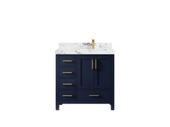 Malibu 36 in. W x 22 in. D Right Offset Sink Bathroom Vanity - photo 41