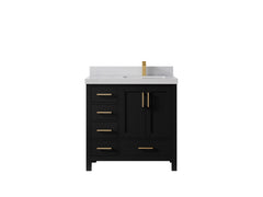 Malibu 36 in. W x 22 in. D Right Offset Sink Bathroom Vanity - photo 1