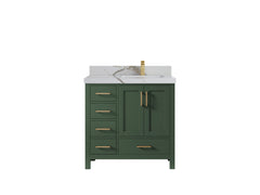Malibu 36 in. W x 22 in. D Right Offset Sink Bathroom Vanity - photo 15