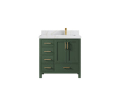 Malibu 36 in. W x 22 in. D Right Offset Sink Bathroom Vanity - photo 23