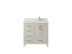 Malibu 36 in. W x 22 in. D Right Offset Sink Bathroom Vanity - photo 19