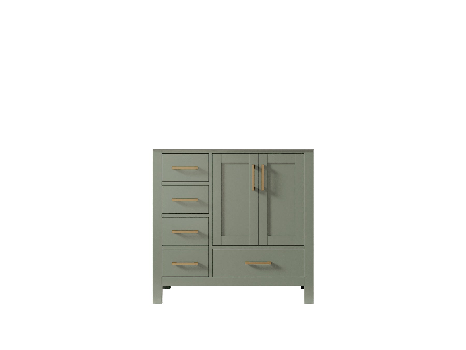 Malibu 36 in. W x 22 in. D Right Offset Sink Bathroom Vanity - Willow Bath and Vanity