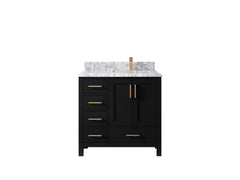 Malibu 36 in. W x 22 in. D Right Offset Sink Bathroom Vanity - photo 23