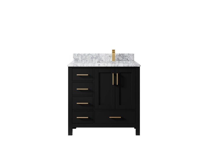 Malibu 36 in. W x 22 in. D Right Offset Sink Bathroom Vanity - photo 23