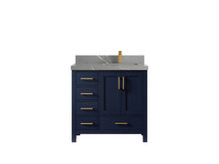 Malibu 36 in. W x 22 in. D Right Offset Sink Bathroom Vanity - photo 35