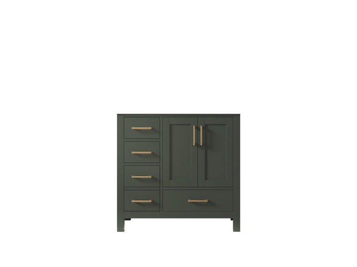 Malibu 36 in. W x 22 in. D Right Offset Sink Bathroom Vanity - photo 46