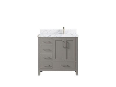 Malibu 36 in. W x 22 in. D Right Offset Sink Bathroom Vanity - Willow Bath and Vanity