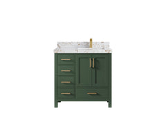 Malibu 36 in. W x 22 in. D Right Offset Sink Bathroom Vanity - photo 39