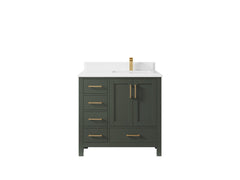 Malibu 36 in. W x 22 in. D Right Offset Sink Bathroom Vanity - photo 15