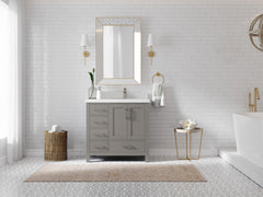 Malibu 36 in. W x 22 in. D Right Offset Sink Bathroom Vanity - photo 4