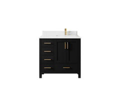 Malibu 36 in. W x 22 in. D Right Offset Sink Bathroom Vanity - photo 27