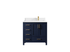 Malibu 36 in. W x 22 in. D Right Offset Sink Bathroom Vanity - photo 29