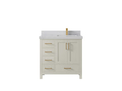 Malibu 36 in. W x 22 in. D Right Offset Sink Bathroom Vanity - photo 1