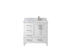Malibu 36 in. W x 22 in. D Right Offset Sink Bathroom Vanity - photo 11