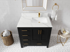 Malibu 36 in. W x 22 in. D Right Offset Sink Bathroom Vanity - photo 24