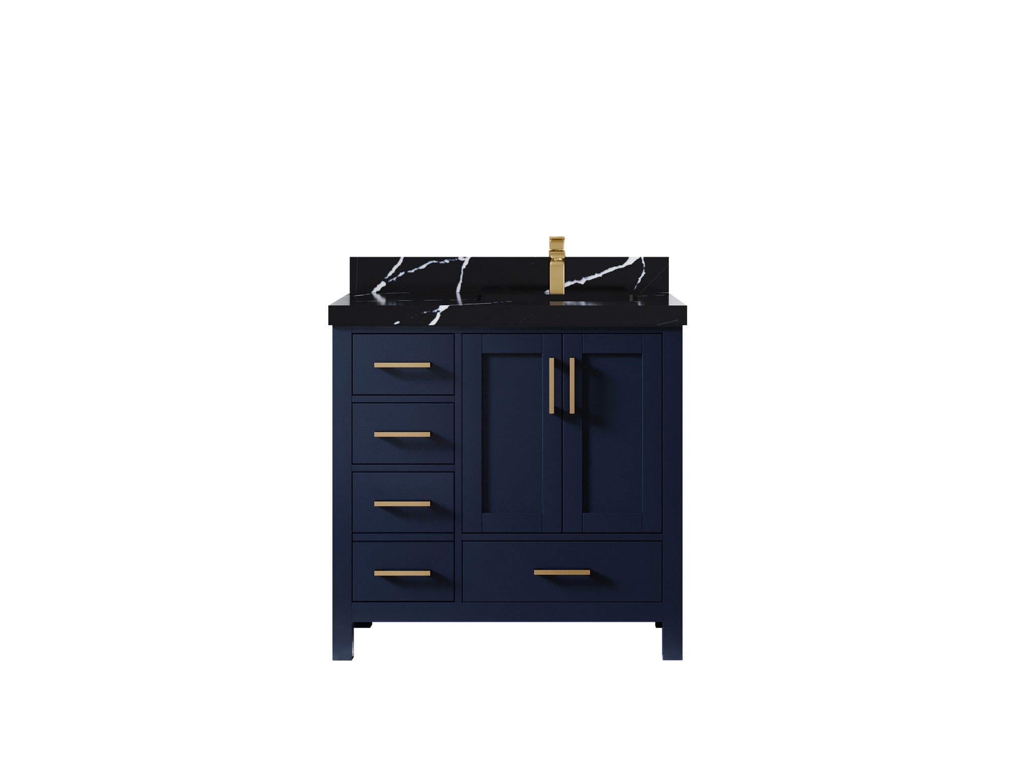 Malibu 36 in. W x 22 in. D Right Offset Sink Bathroom Vanity - Willow Bath and Vanity