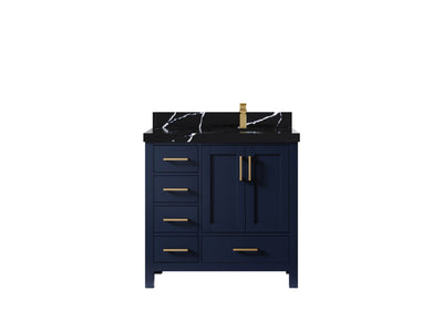 Malibu 36 in. W x 22 in. D Right Offset Sink Bathroom Vanity - Willow Bath and Vanity