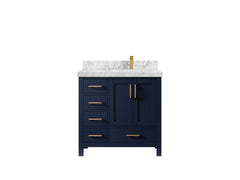 Malibu 36 in. W x 22 in. D Right Offset Sink Bathroom Vanity - photo 11