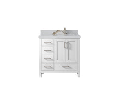Malibu 36 in. W x 22 in. D Right Offset Sink Bathroom Vanity - photo 13