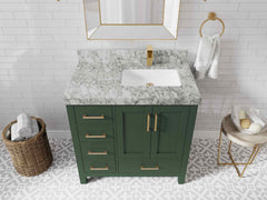Malibu 36 in. W x 22 in. D Right Offset Sink Bathroom Vanity - photo 10