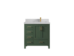 Malibu 36 in. W x 22 in. D Right Offset Sink Bathroom Vanity - photo 1