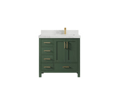 Malibu 36 in. W x 22 in. D Right Offset Sink Bathroom Vanity - photo 19