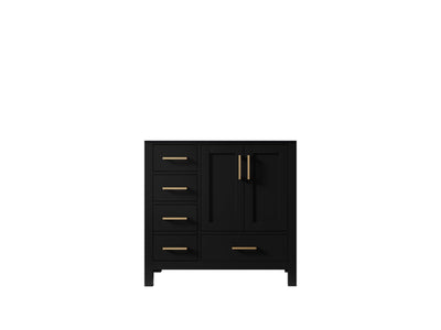 Malibu 36 in. W x 22 in. D Right Offset Sink Bathroom Vanity - Willow Bath and Vanity