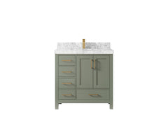 Malibu 36 in. W x 22 in. D with Center Sink Bathroom Vanity - photo 8