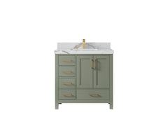 Malibu 36 in. W x 22 in. D with Center Sink Bathroom Vanity - photo 14