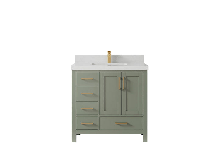 Malibu 36 in. W x 22 in. D with Center Sink Bathroom Vanity - photo 10