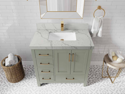 Malibu 36 in. W x 22 in. D with Center Sink Bathroom Vanity - Willow Bath and Vanity