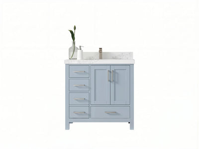 Malibu 36 in. W x 22 in. D with Center Sink Bathroom Vanity - Willow Bath and Vanity