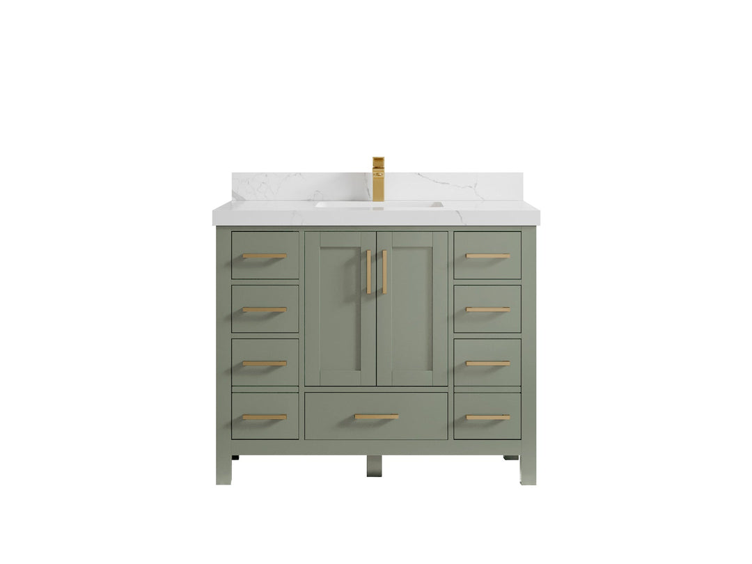 Malibu 42 in. W x 22 in. D Single Sink Bathroom Vanity - Willow Bath and Vanity