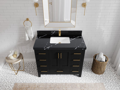 Malibu 42 in. W x 22 in. D Single Sink Bathroom Vanity - Willow Bath and Vanity