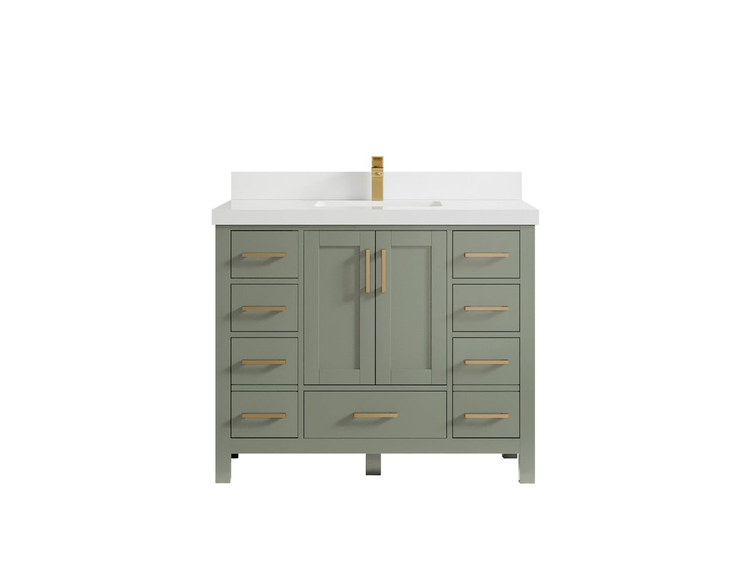 Malibu 42 in. W x 22 in. D Single Sink Bathroom Vanity - Willow Bath and Vanity