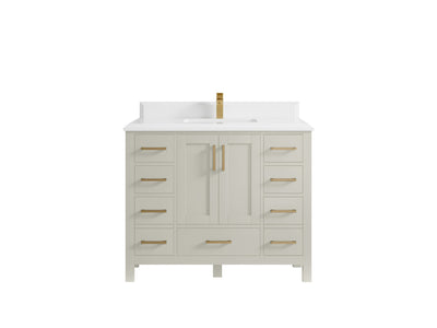 Malibu 42 in. W x 22 in. D Single Sink Bathroom Vanity - Willow Bath and Vanity