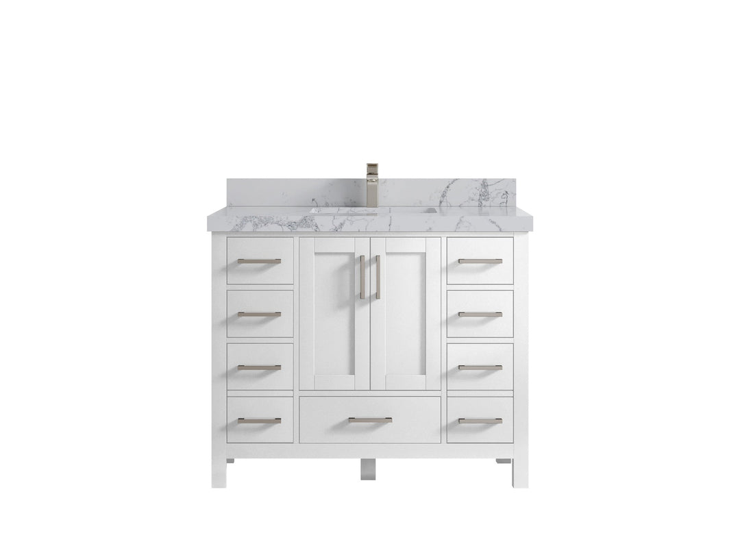 Malibu 42 in. W x 22 in. D Single Sink Bathroom Vanity - Willow Bath and Vanity