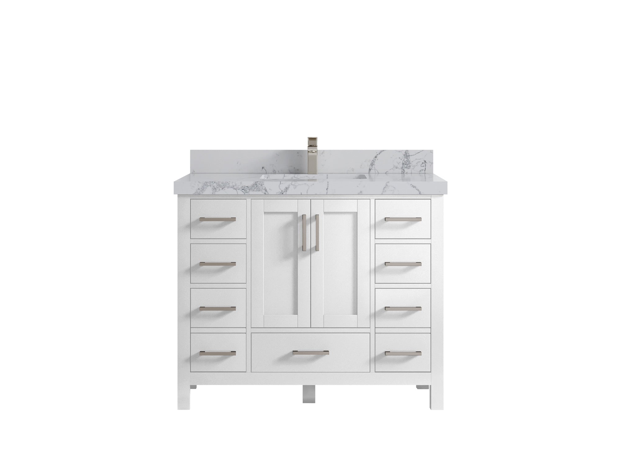 Malibu 42 in. W x 22 in. D Single Sink Bathroom Vanity - Willow Bath and Vanity